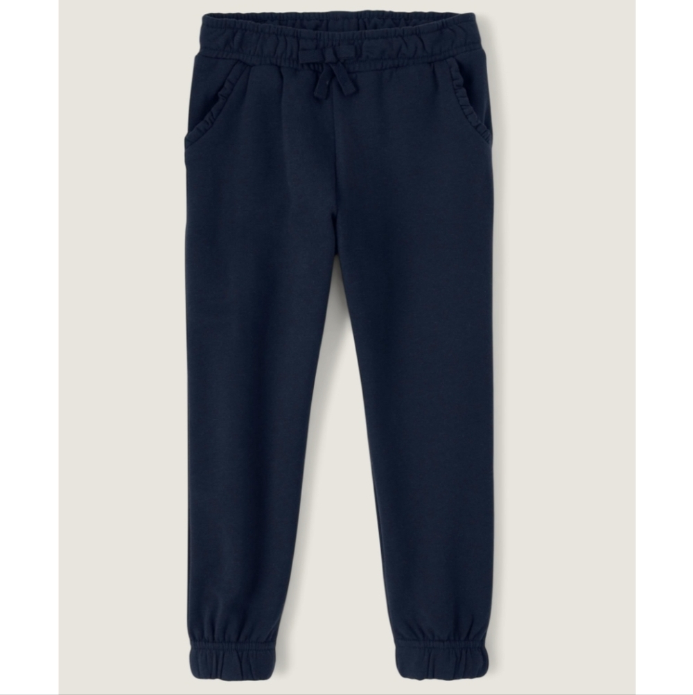 NEW GYMBOREE Girls Fleece Jogger Pants Navy Blue Sweatpants Size 8
